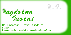 magdolna inotai business card